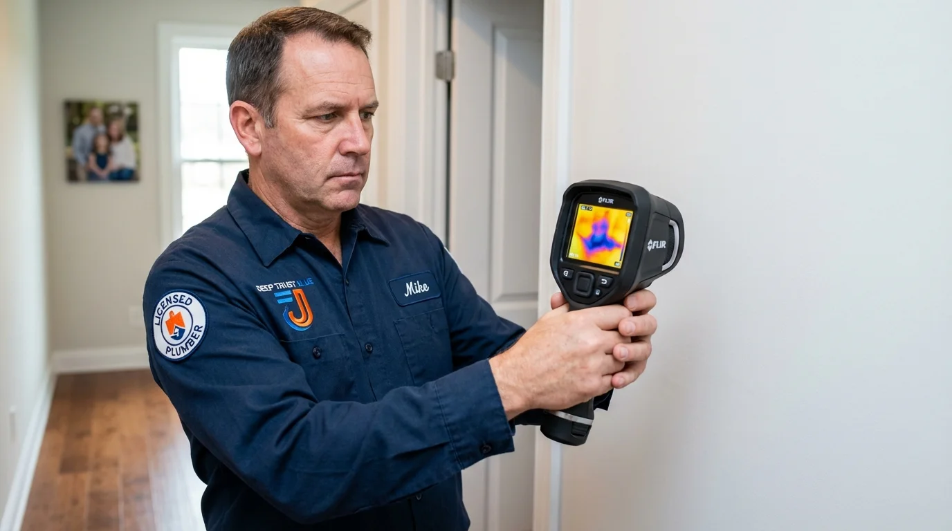 Thermal imaging leak detection by Johns Plumbing LLC in Donora